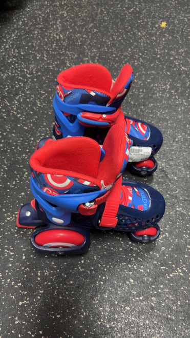 Vist Large View of Product Image Which is Used RollerDerby ADJUSTABLE Child Roller Quad Skates Navy Blue Adjustable