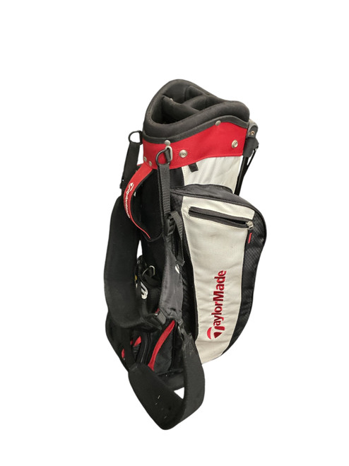 Vist Large View of Product Image Which is Used Taylormade BURNER Jr Stand Bag Red