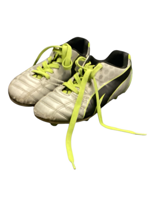 Vist Large View of Product Image Which is Used Puma Soccer Cleats Green Junior 03