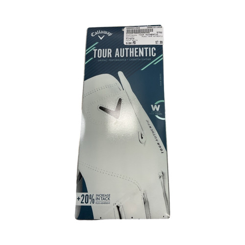 Vist Large View of Product Image Which is Callaway TOUR AUTHENTIC Womens Golf Glove White MD