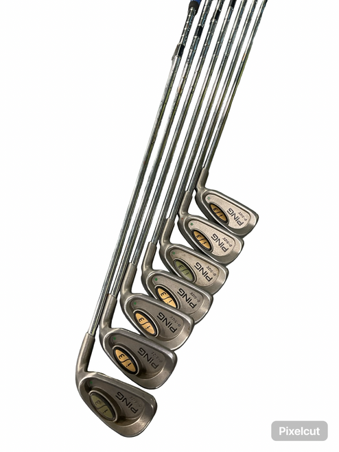 Vist Large View of Product Image Which is Used Ping I3 O-SIZED GREEN DOT Mens Iron Set RH 3I-9I