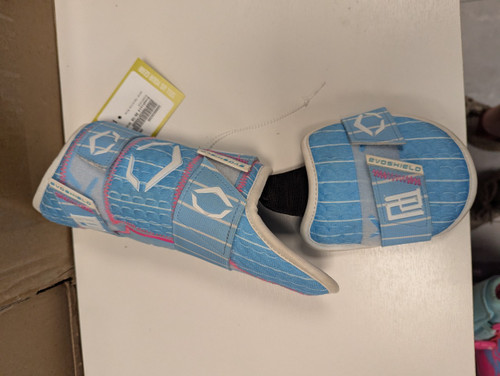 Vist Large View of Product Image Which is Used Evoshield BB/SB Shin/Foot Protector Carolina Blue
