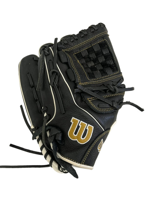 Vist Large View of Product Image Which is Used Wilson A1000 12" LH Throw Fastpitch Softball Glove