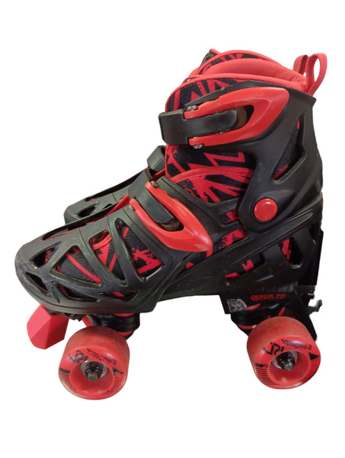 Vist Large View of Product Image Which is Used RollerDerby ADJ 3-6 Junior Roller Quad Skates Red Adjustable