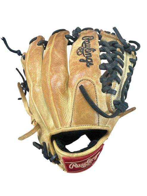 Vist Large View of Product Image Which is Used Rawlings GG ELITE BB/SB Glove RH Throw Tan 11 3/4"