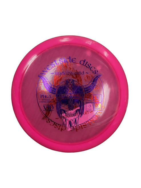Vist Large View of Product Image Which is Used Westside VIP UNDERWORLD Disc Golf Driver Pink 161g