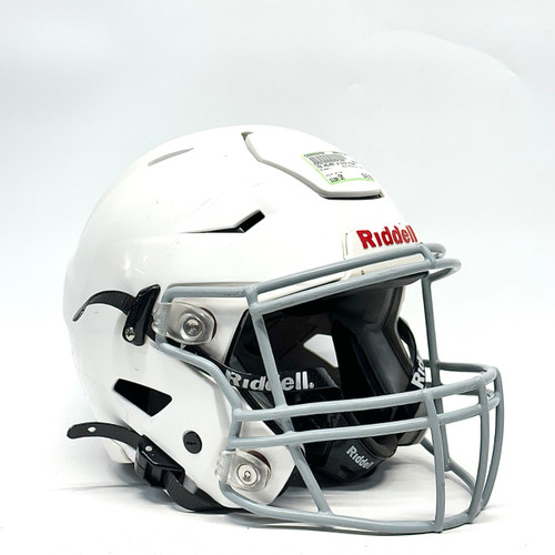 Vist Large View of Product Image Which is Used Riddell 2022 SPEEDFLEX YOUTH FB Helmet White SM