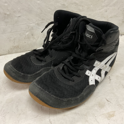 Vist Large View of Product Image Which is Used Asics Matflex 1081A051 Wrestling Shoes Black Senior 9