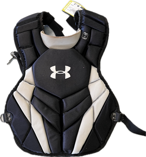 Vist Large View of Product Image Which is Used Under Armour UACPCC4-JRVS Catchers Chest Protector Black Junior