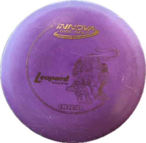 Vist Large View of Product Image Which is Used Innova LEOPARD Disc Golf Driver Purple