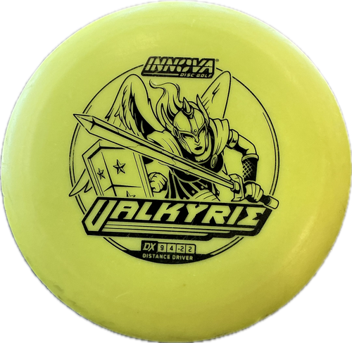 Vist Large View of Product Image Which is Used Innova VALKYRIE Disc Golf Driver Optic Yellow