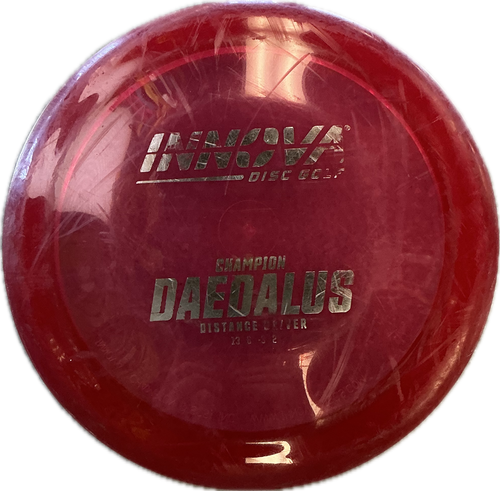 Vist Large View of Product Image Which is Used Innova DAEDALUS Disc Golf Driver Red