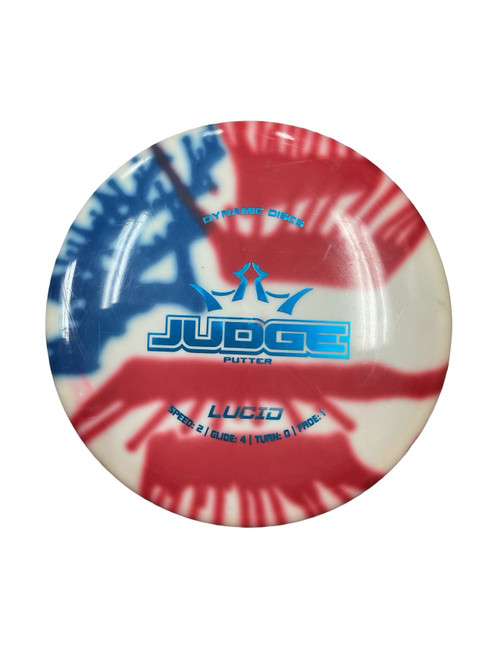 Vist Large View of Product Image Which is Used Dynamic Discs LUCID JUDGE Disc Golf Putter Red 173g
