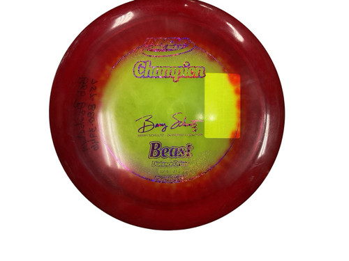Vist Large View of Product Image Which is Used Innova CHAMPION BEAST BARRY SCHULTZ Disc Golf Driver Orange 164g