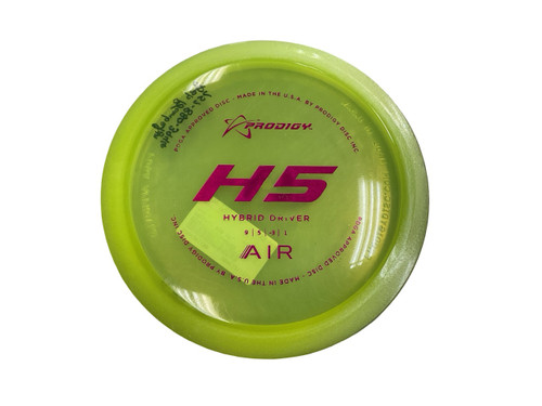 Vist Large View of Product Image Which is Used Prodigy AIR H5 Disc Golf Driver Yellow 156g