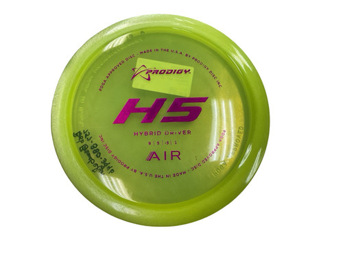 Vist Large View of Product Image Which is Used Prodigy AIR H5 Disc Golf Driver Yellow 157g