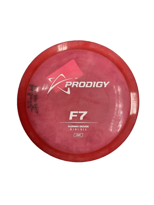 Vist Large View of Product Image Which is Used Prodigy AIR F7 Disc Golf Driver Red 162g