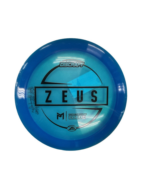 Vist Large View of Product Image Which is Used Discraft Z LITE ZEUS Disc Golf Driver Royal Blue 158g