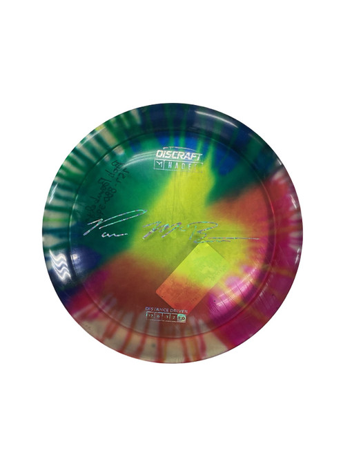 Vist Large View of Product Image Which is Used Discraft Z HADES FLY DYE Disc Golf Driver Red 169g