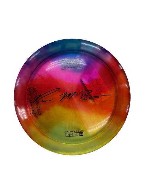 Vist Large View of Product Image Which is Used Discraft Z HADES FLY DYE Disc Golf Driver Red 164g
