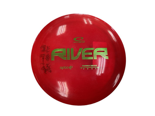 Vist Large View of Product Image Which is Used Latitude 64 OPTO AIR RIVER Disc Golf Driver Red 157g
