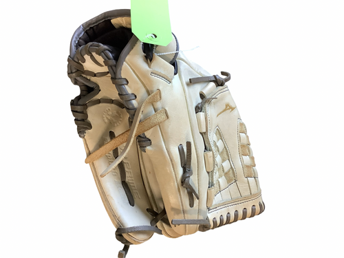 Vist Large View of Product Image Which is Used Mizuno MVP PRIME 12.5 RHT BB/SB Glove RH Throw White 12 1/2"