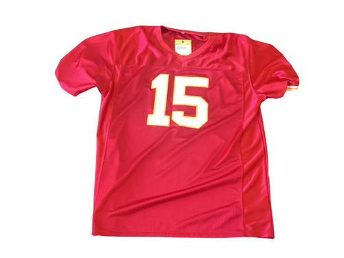 Vist Large View of Product Image Which is Used MAHOMES 15 JERSEY FB Top Adult Red 2X