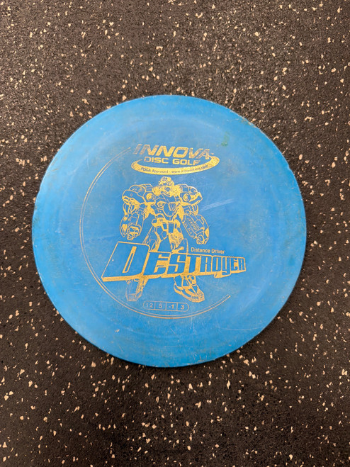 Vist Large View of Product Image Which is Used Innova DESTROYER Disc Golf Driver Royal Blue
