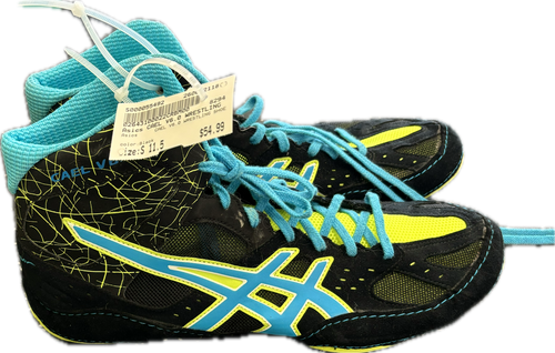 Vist Large View of Product Image Which is Used Asics CAEL V6.0 WRESTLING SHOE Wrestling Shoes Black Senior 11.5