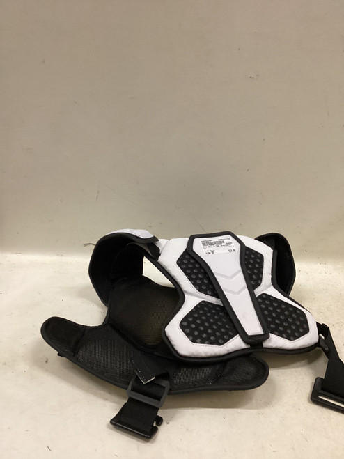 Vist Large View of Product Image Which is Used STX CELL V Lacrosse Shoulder Pads White SM