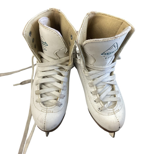 Vist Large View of Product Image Which is Used Jackson GLACIER Girls Figure Skate White Youth 12.0