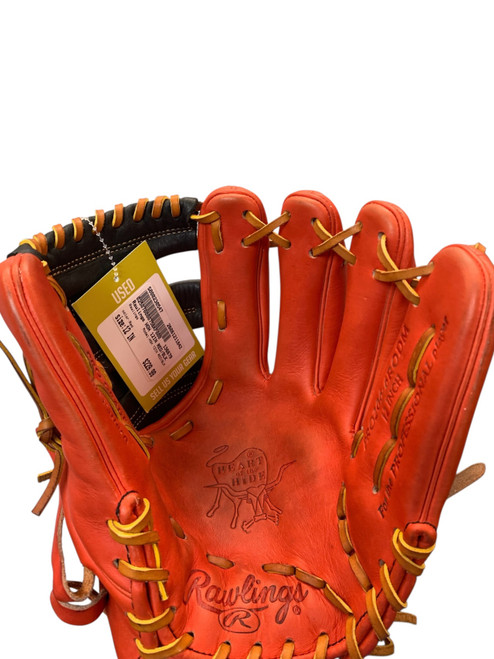 Vist Large View of Product Image Which is Used Rawlings HOH 12IN RED/BLK BB/SB Glove RH Throw Red 12"