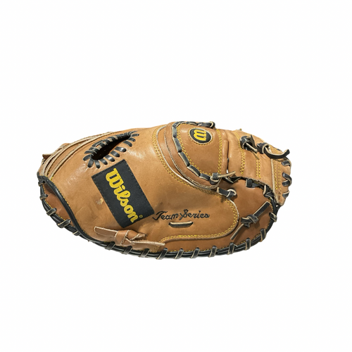 Vist Large View of Product Image Which is Used Wilson A1770 CATCHERS MITT BB/SB Catchers RH Throw Brown 32"