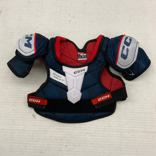 Vist Large View of Product Image Which is Used CCM NEXT Youth Shoulder Pads LG