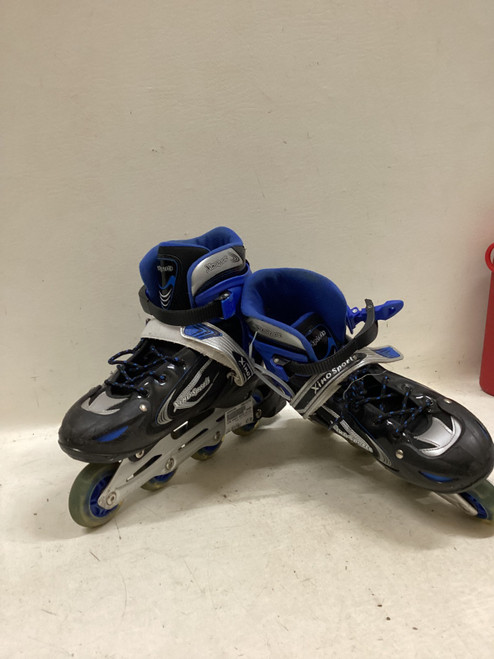 Vist Large View of Product Image Which is Used XINO SPORTS SZ 5-8 Senior Rec Fitness Skates Royal Blue Adjustable