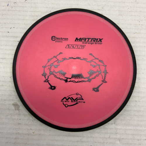 Vist Large View of Product Image Which is Used MVP ELECTRON MATRIX Disc Golf Mid Range Pink 171g