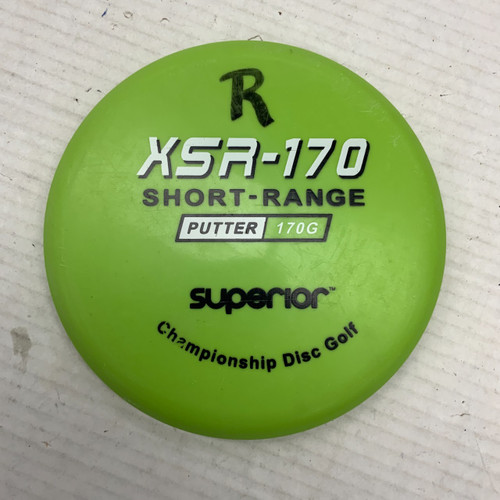 Vist Large View of Product Image Which is Used SUPERIOR XSR-170 Disc Golf Putter Green 170g