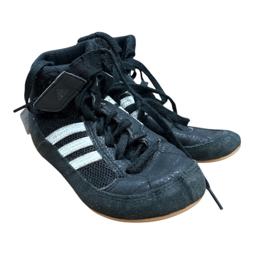 Vist Large View of Product Image Which is Used Adidas Wrestling Shoes Black Youth 13.0