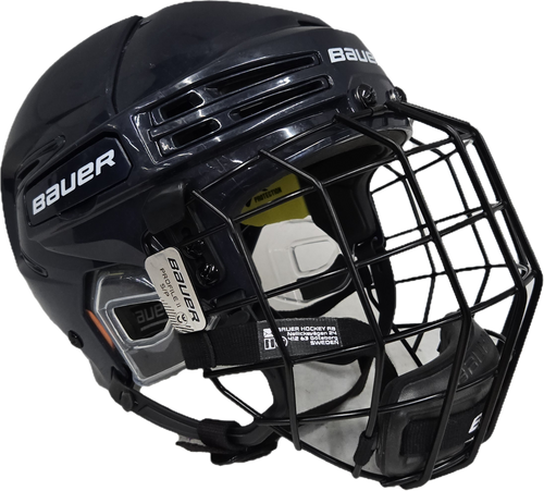 Vist Large View of Product Image Which is Used Bauer REAKT 75 Helmet Cage Combo Navy Blue SM