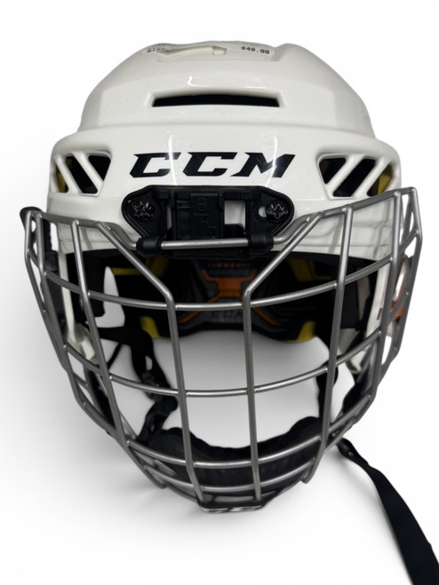 Vist Large View of Product Image Which is Used CCM FL3DS YT Helmet Cage Combo White XS