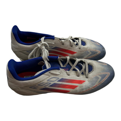 Vist Large View of Product Image Which is Used Adidas Soccer Cleats Royal Blue And Red Senior 10