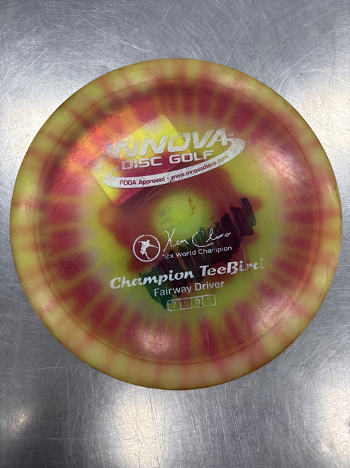 Vist Large View of Product Image Which is Used Innova CHAMPION TEEBIRD Disc Golf Driver Orange