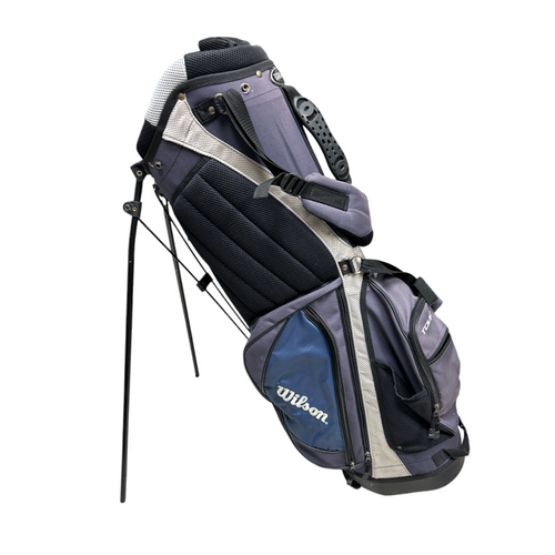 Vist Large View of Product Image Which is Used Wilson 7 WAY Mens Golf Stand Bag Black