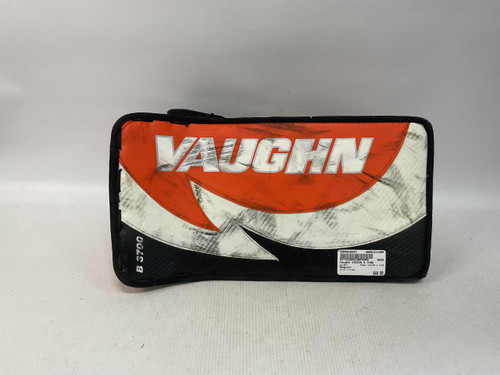 Vist Large View of Product Image Which is Used Vaughn VISION B 3700 Senior Goalie Blocker Orange
