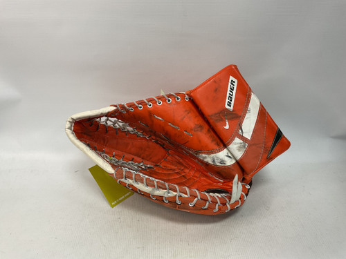 Vist Large View of Product Image Which is Used Bauer NIKE SUPREME Senior Goalie Catcher Orange