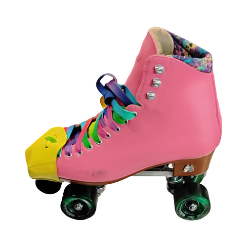 Vist Large View of Product Image Which is Used MOXI BEACH BUNNY Senior Roller Quad Skates Pink Senior 9