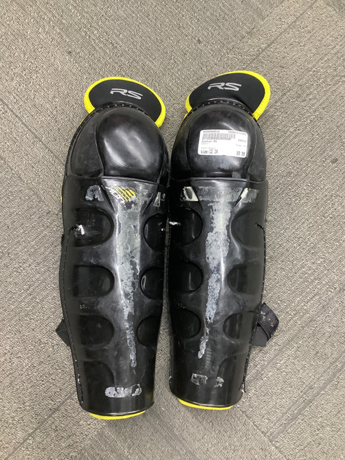 Vist Large View of Product Image Which is Used Easton RS Junior Shin Guards Black 12"