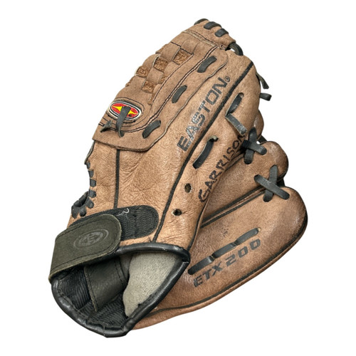 Vist Large View of Product Image Which is Used Easton ETX 200 RHT GLOVE BB/SB Glove RH Throw Brown 10"