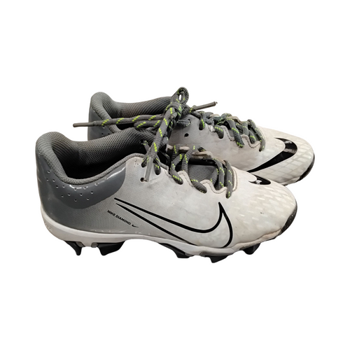 Vist Large View of Product Image Which is Used Nike HYPERDIAMOND 4 BB/SB Cleats Grey Junior 02.5