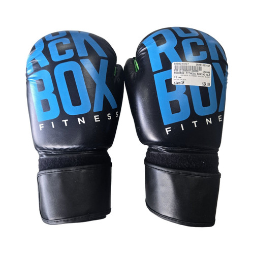 Vist Large View of Product Image Which is Used ROCKBOX FITNESS BOXING GLOVES Boxing Gloves Black Senior